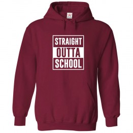 Straight Outta School Unisex Classic Kids And Adults Pullover Hoodie									 									 									